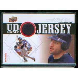   Worn Jersey Card #UDGJ BR / Milwaukee Brewers Sports Collectibles