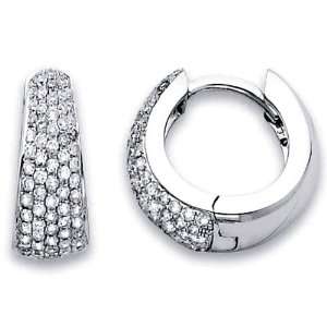  Diamond Huggy Style Earrings .65CTW Jewelry