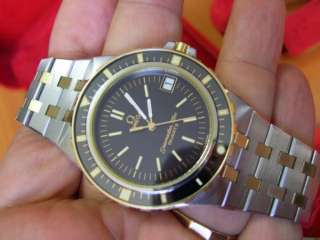   14K SOLID G / S.STEEL 1981 OMEGA SEAMASTER SCUBA 120M   JACQUES MAYOL