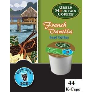 Green Mountain Iced Coffee ~ FRENCH VANILLA ~ 44 K Cups for Keurig 