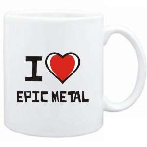  Mug White I love Epic Metal  Music