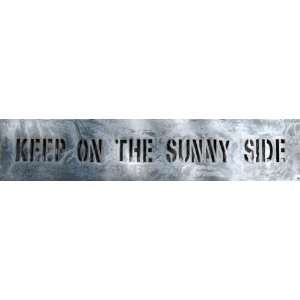 Sugarboo Designs Metal Wall Signs MS112 Keep On The Sunny Side, 7 Inch 