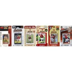  MLB Houston Astros 6 Different Licensed Trading Card Team 