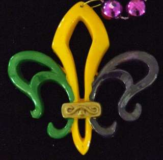 Fleur de Lis Fancy PGG New Orleans Mardi Gras Beads  