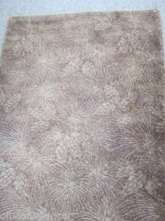 Vtg hollywood regency 40s Bigelow woven carpet rug runner pinecone 