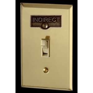  Indirect, Switchplates Antique Solid Brass, Rectangular 