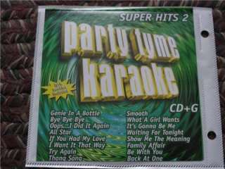 PARTY TYME KARAOKE CDG POP SUPER HITS 2 ($19.99) W/LYRIC BOOKLET 