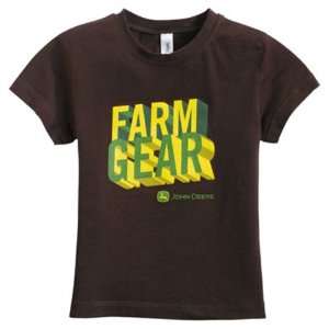  John Deere Youth Farm Gear Brown T shirt   ST117929