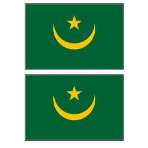 Mauritania Mauritanian Flag Stickers Decal Bumper Window Laptop 