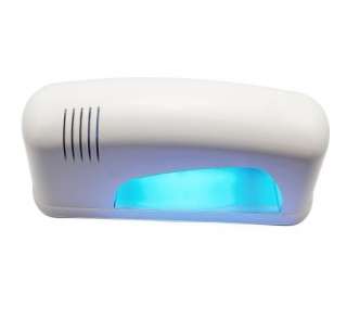 7W WHITE UV GEL CURING Nail Timer LAMP Dryer Manicure Kits Set GL03H02 
