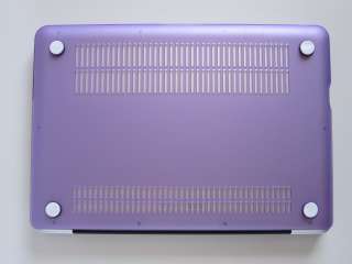 13 MacBook Pro SeeThru Rubberized Hard Case   Purple  