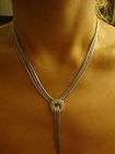 David Yurman Silver Woven Lyrica X Diamond Necklace  