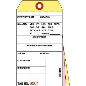  3 Part Inventory Tags #500   999