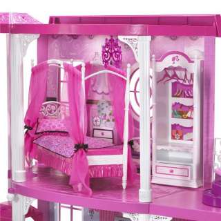 NEW* Barbie Doll House Pink 3 Story Dream Townhouse Dollhouse *2 