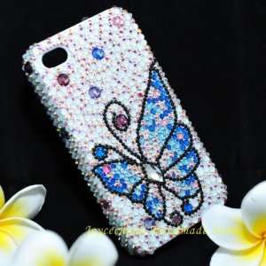  Handmade Butterfly Swarovski Case for Iphone 4g/4s (Sw6 1 