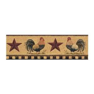  York Wallcoverings Best Of Country HK4654BD Rooster Border 