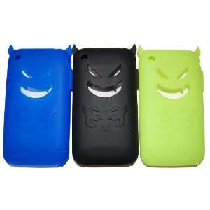 KingCase Ipod Touch 2G 3G Soft Silicone Devil 3 Pack of Cases (Dark 