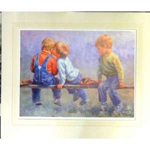  Three Little Boys Of Summer By Raad 30 X 25 Inches