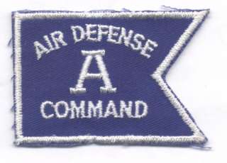 1960s 70s AIR DEFENSE COMMAND A AWARD patch  