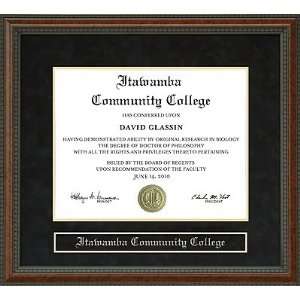  Itawamba Community College (ICC) Diploma Frame Sports 
