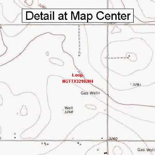  USGS Topographic Quadrangle Map   Loop, Texas (Folded 