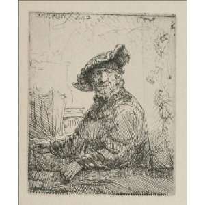  Oil Painting A Man in an Arboug Rembrandt van Rijn Hand 