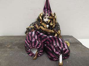 Reinart Faelens German Clown Jester Porcelain Ceramic Doll With Tags 