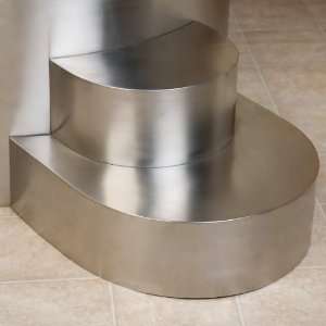  Stainless Steel Tub Steps for Round Soaking Tub   Brushed 