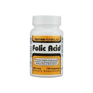  Jarrow Formulas   Folic Acid, 800 mcg, 100 capsules 