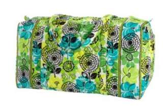 Vera Bradley Duffel Large Limes Up Travel New handbag bag  
