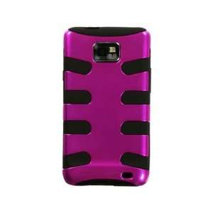  Metallic Hot Pink/Black Fishbone Phone Protector Faceplate 
