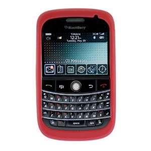  BlackBerry Red Rubber Skin Case For Bold 9000 Cell Phones 