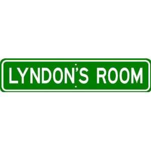 LYNDON ROOM SIGN   Personalized Gift Boy or Girl, Aluminum 