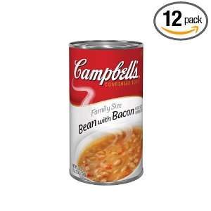 Campbells Red & White Family Size Bean With Bacon, 28 Ounce Cans 