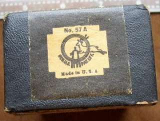 vintage steel Lyman 57 A receiver peep sight +aperture &screws 