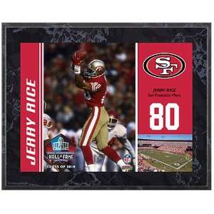 Mounted Memories San Francisco 49ers Jerry Rice Hall of Fame 8 x 10 