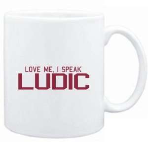  Mug White  LOVE ME, I SPEAK Ludic  Languages