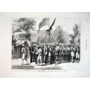  Lucknow Veterans Meeting Prince Wales Old Print 1876 In 