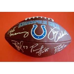  Indianapolis Colts NFL Stars Autographed / Signed Logo 