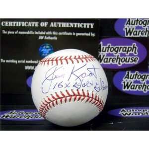 Jim Kaat Autographed/Hand Signed Baseball inscribed 16xGG