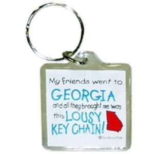    Georgia Keychain Lucite Lousy Case Pack 96 