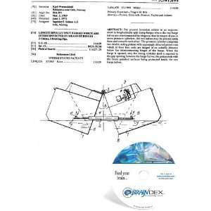 NEW Patent CD for LONGITUDINALLY SPLIT BARGES WHICH ARE INTERCONNECTED 