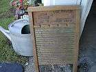 ANTIQUE WASH BOARD, BRASS KING, WITH BAR OF FELS NAPATHA SOAP