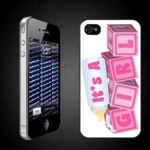  New Baby iPhone Design Its a Girl Baby Blocks   CLEAR 