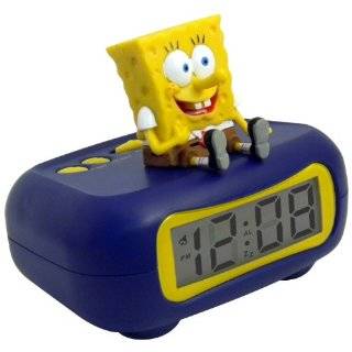  Nickelodeon Spongebob Squarepants LED Alarm Clock Toys 