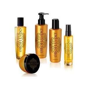 Orofluido Set (Package of 5 Items) Shampoo, Conditioner, Elixir, Mask 