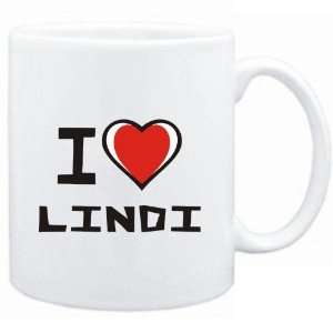  Mug White I love Lindi  Cities