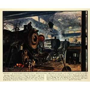  1936 Print Juniata Altoona Charles Burchfield Train Art 