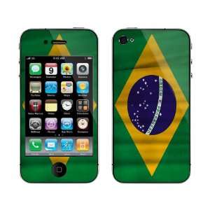  Meestick Brazil Vinyl Adhesive Decal Skin for iPhone 4S 