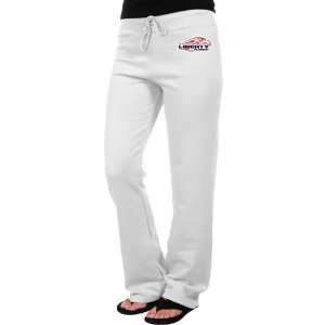  NCAA Liberty Flames Ladies White Logo Applique Sweatpant 